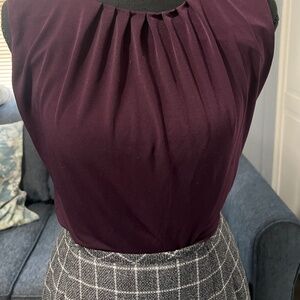 Calvin Klein Plum Purple sleeveless blouse